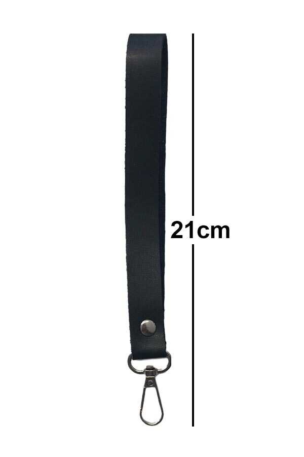 Çanta Sapı Deri Elcik Siyah 21 Cm