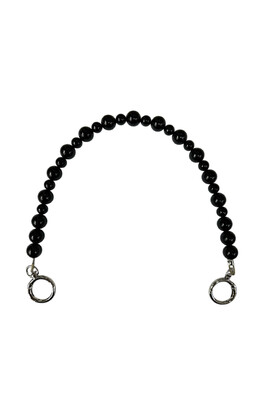  - ÇANTA SAPI İNCİLİ YAYLI HALKA SİYAH 10MM-14MM