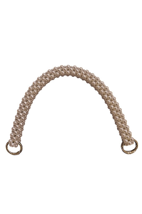  - ÇANTA SAPI ÖRME İNCİLİ ALT-36 (30CM) BEJ