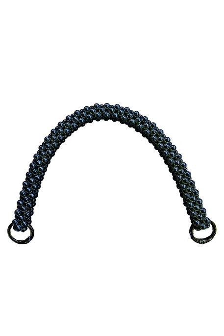  - ÇANTA SAPI ÖRME İNCİLİ ALT-36 (30CM) SİYAH