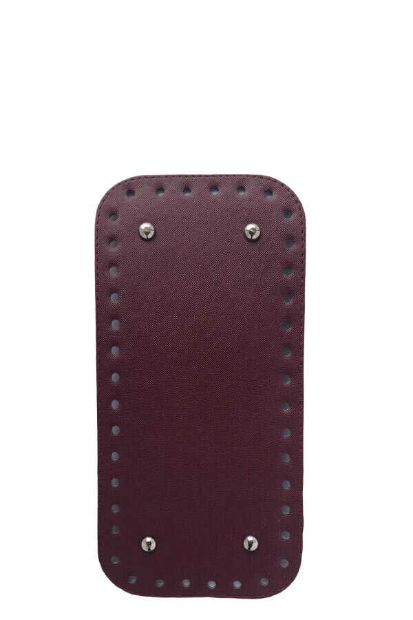 Çanta Tabanı Deri 105 Bordo 12x25