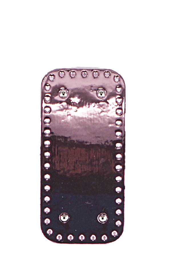 Çanta Tabanı Parlak Rugan 12x25 Pembe