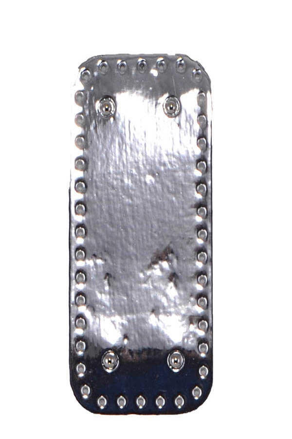 Çanta Tabanı Parlak Rugan 12x33 Gümüş