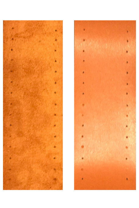  - BAG HANDLE LEATHER 2 PIECES ORANGE