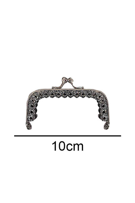  - ÇANTA VE CÜZDAN KLİPSİ 10 CM KARE GÜMÜŞ