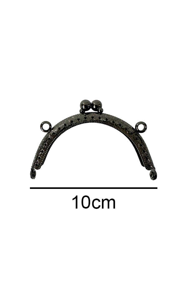 Çanta Ve Cüzdan Klipsi 10 Cm Oval Antrasit