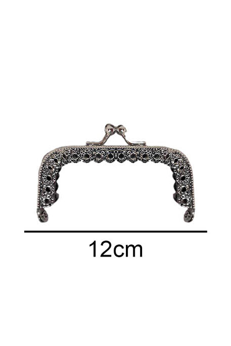  - ÇANTA VE CÜZDAN KLİPSİ 12 CM KARE GÜMÜŞ