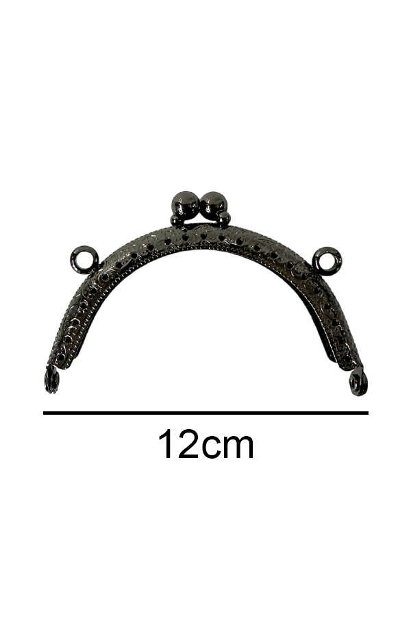 Çanta Ve Cüzdan Klipsi 12 Cm Oval Antrasit