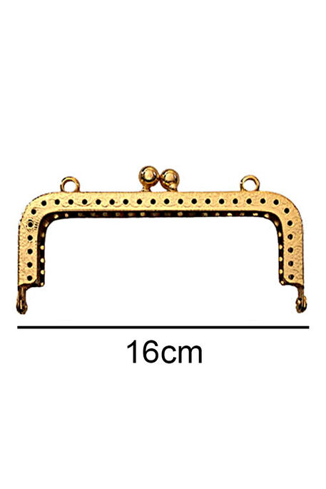  - ÇANTA VE CÜZDAN KLİPSİ 16 CM KARE ALTIN