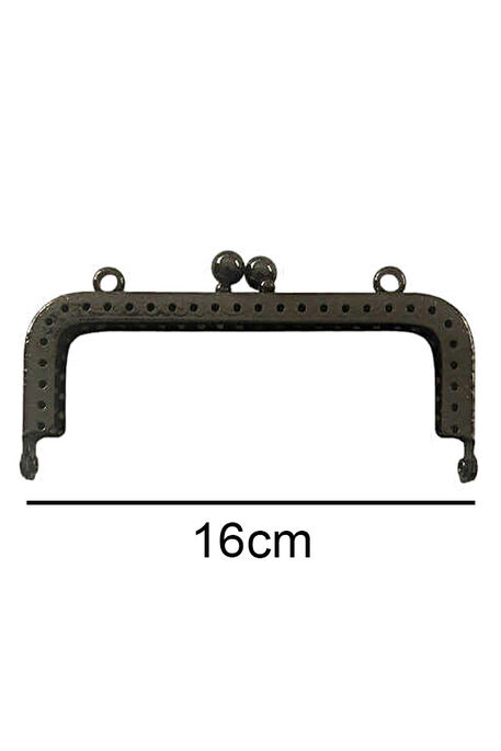  - ÇANTA VE CÜZDAN KLİPSİ 16 CM KARE ANTRASİT