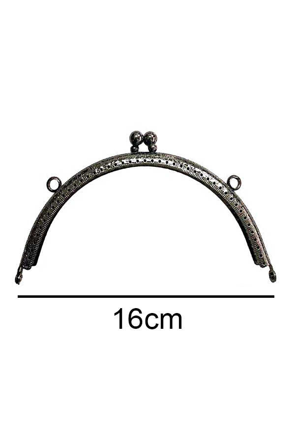 Çanta Ve Cüzdan Klipsi 16 Cm Oval Antrasit
