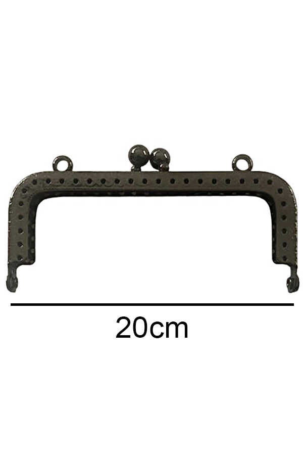 Çanta Ve Cüzdan Klipsi 20 Cm Kare Antrasit