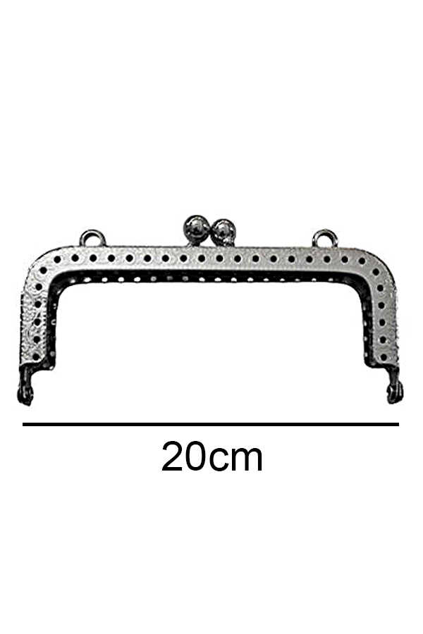 Çanta Ve Cüzdan Klipsi 20 Cm Kare Gümüş