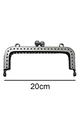  - ÇANTA VE CÜZDAN KLİPSİ 20 CM KARE GÜMÜŞ