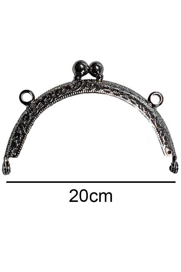 Çanta Ve Cüzdan Klipsi 20 Cm Oval Gümüş