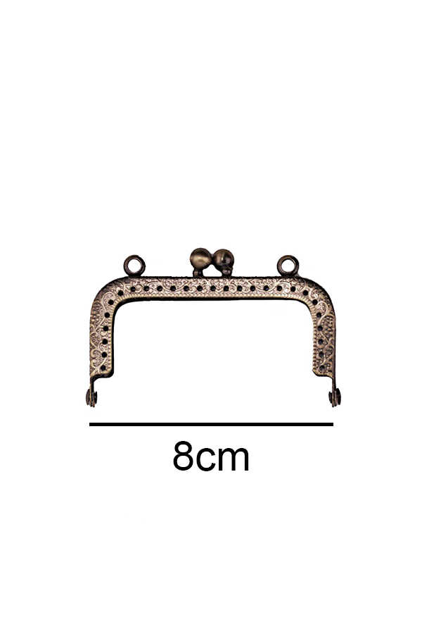 Çanta Ve Cüzdan Klipsi 8 Cm Kare Antik