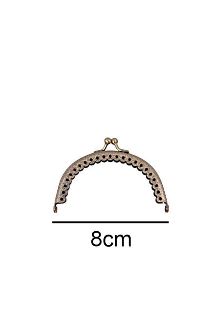  - ÇANTA VE CÜZDAN KLİPSİ 8 CM OVAL ANTİK