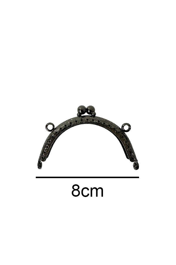 Çanta Ve Cüzdan Klipsi 8 Cm Oval Antrasit