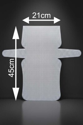  - KANVAS PLASTİK FİLE ÇANTA 45 CM X 21 CM