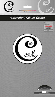 CENK - CENK DÜZ YAZMA 100CM POŞETLİ 118 Gümüş Gri