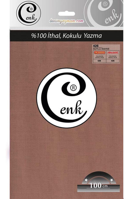 CENK - CENK DÜZ YAZMA 100CM POŞETLİ 426 Sütlü Kahve