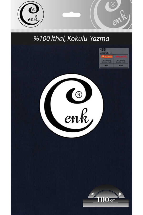 Cenk Düz Yazma 100cm Poşetli  455 Lacivert
