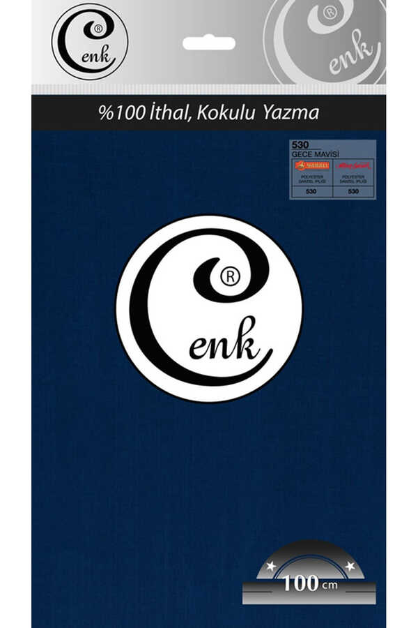 Cenk Düz Yazma 100cm Poşetli  530 Gece Mavi
