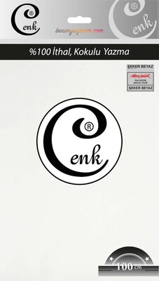 CENK - CENK DÜZ YAZMA 100CM POŞETLİ ŞEKER BEYAZ
