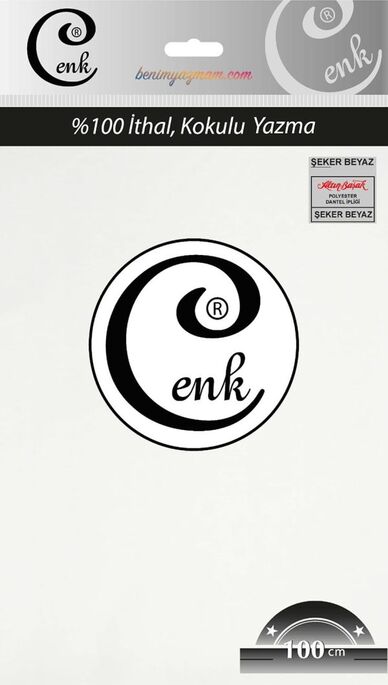 CENK - CENK DÜZ YAZMA 100CM POŞETLİ ŞEKER BEYAZ