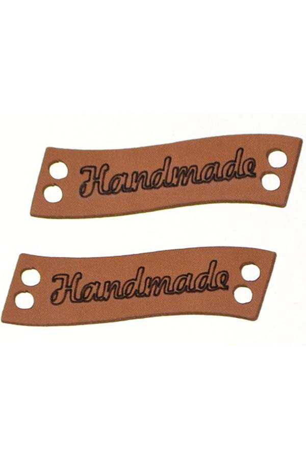 Deri Etiket Handmade Baskılı 005