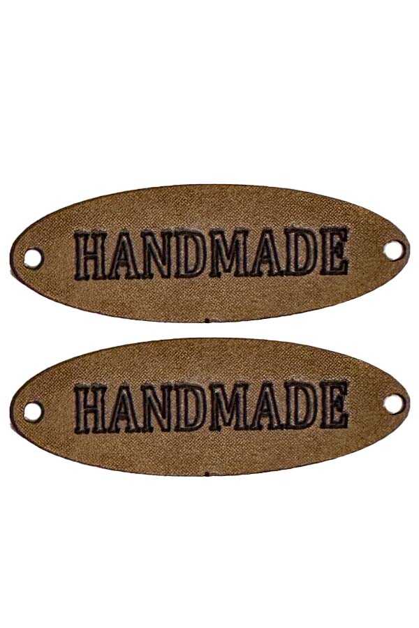 Deri Etiket Handmade Baskılı 009