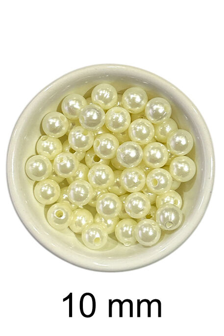  - DÖKME İNCİ 10 MM 02 KREM 25 GR