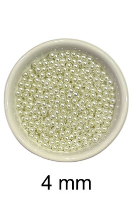  - DÖKME İNCİ 4 MM 01 BEYAZ 25 GR