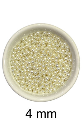  - DÖKME İNCİ 4 MM 02 KREM 25 GR