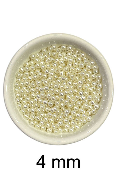  - DÖKME İNCİ 4 MM 02 KREM 25 GR