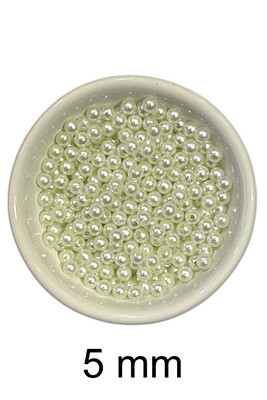  - DÖKME İNCİ 5 MM 01 BEYAZ 25 GR