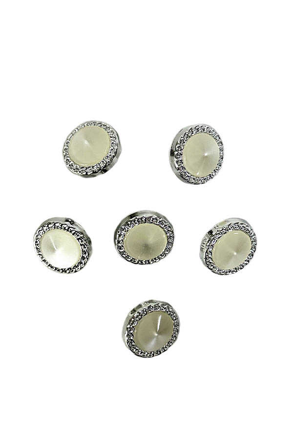 Düğme Hırka Taşlı 1300 6 Adet 1,5 Cm