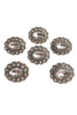  - DÜĞME TAŞLI METAL OVAL