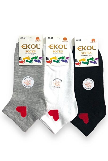 EKOL - EKOL BAYAN COTTON ÇORAP 3 ÇİFT 402