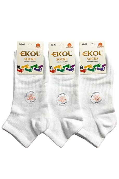 EKOL - EKOL BAYAN COTTON ÇORAP 3 ÇİFT 404