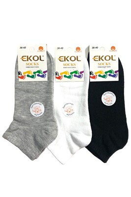 EKOL - EKOL BAYAN COTTON ÇORAP 3 ÇİFT 405