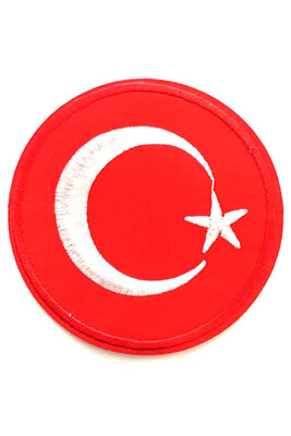  - EMBLEM TURKISH FLAG ROUND