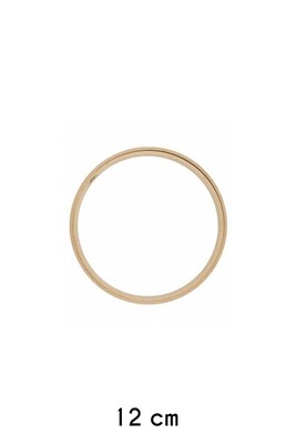  - EMBROIDERY HOOP FLAT ROUND WOODEN 8 MM NO: 2