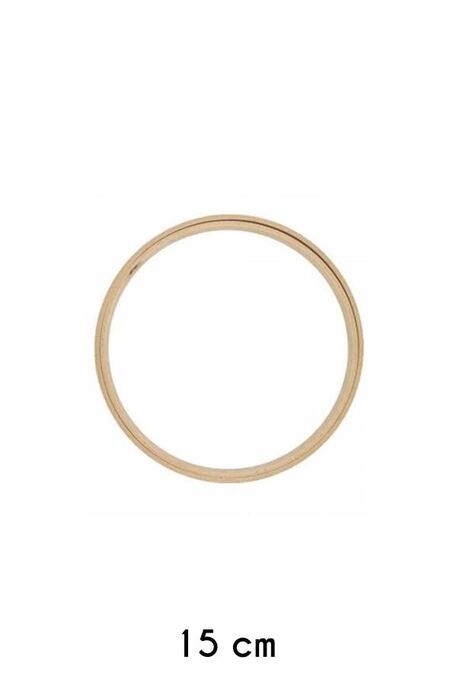 - EMBROIDERY HOOP FLAT ROUND WOODEN 8 MM NO: 3