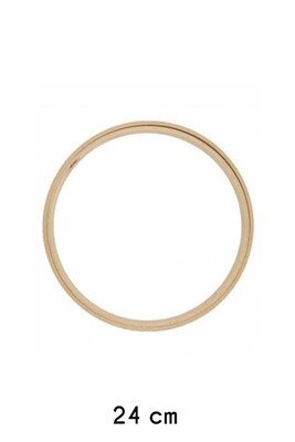  - EMBROIDERY HOOP FLAT ROUND WOODEN 8 MM NO: 6