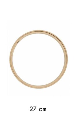  - EMBROIDERY HOOP FLAT ROUND WOODEN 8 MM NO: 7