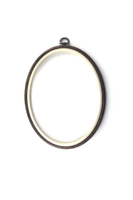 EMBROIDERY HOOP OVAL PLASTIC NO: 4 (16cm) - Thumbnail