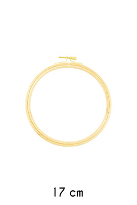  - EMBROIDERY HOOP SCREWED ROUND WOODEN 13 MM NO: 3