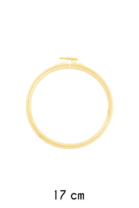  - EMBROIDERY HOOP SCREWED ROUND WOODEN 13 MM NO: 3