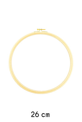  - EMBROIDERY HOOP SCREWED ROUND WOODEN 13 MM NO: 6